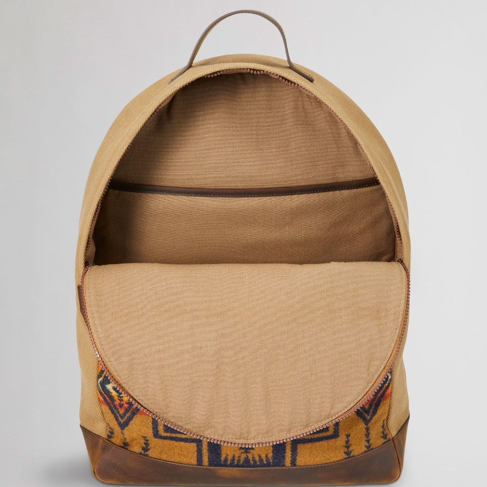Pendleton Harding Tan Canvas Western Backpack - image 7